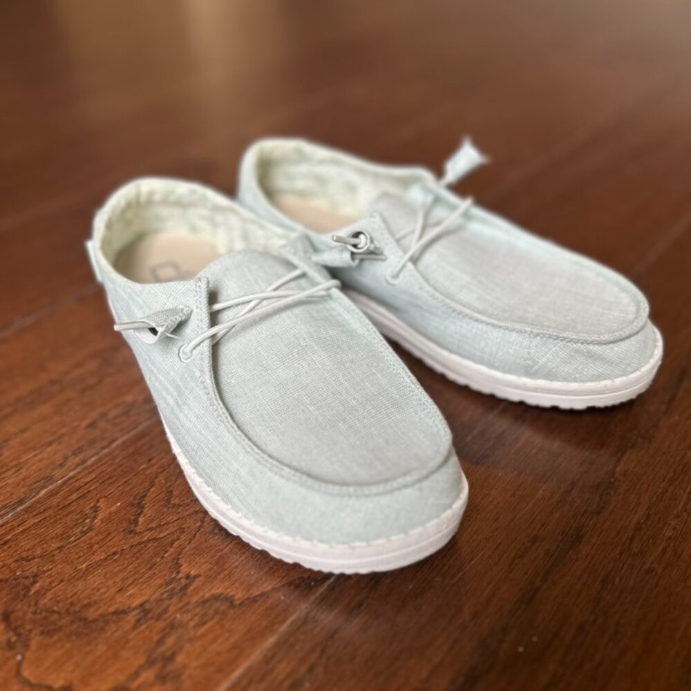 Hey Dude Wendy sparkling mint shoe